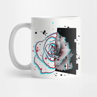 Glitch Rose art Mug